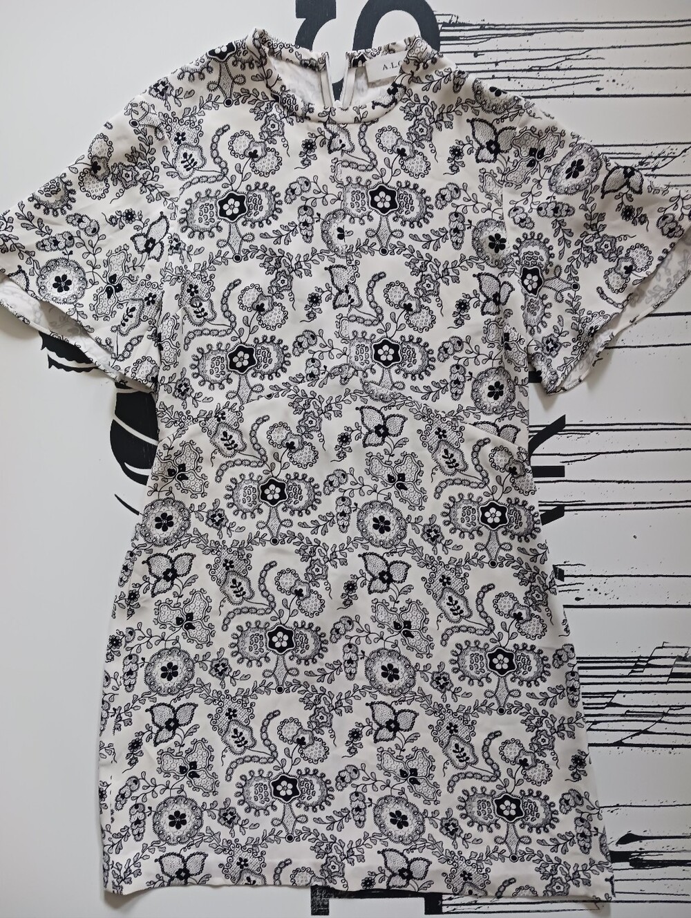 A.L.C. floral Mini Silk Dress Size 2